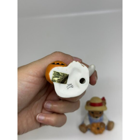 HOMCO Vintage Halloween Teddy Bear Figurines Set of 4 Ceramic Costume Bears 2.5" - Picture 8 of 8